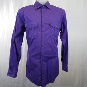 Brooks Brothers 346 M Slim Fit Dress Shirt Purple